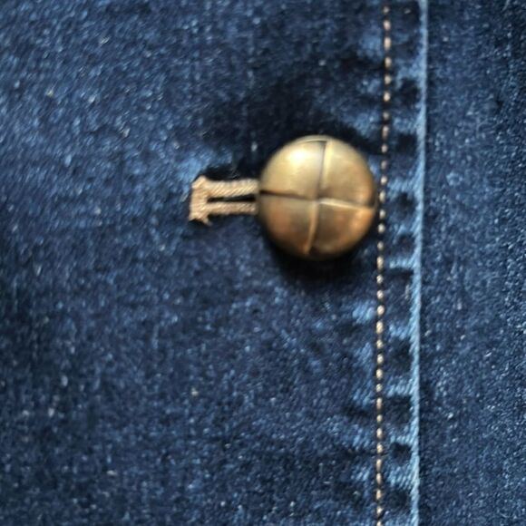 No Brand Plus size Dress 3/4 sleeve stretch denim button down belt pockets 1X - Picture 5 of 17